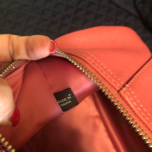 Coach Sabrina Madison Salmon Satchel Bag with Strap and Matching Wallet - Picture 11 of 14